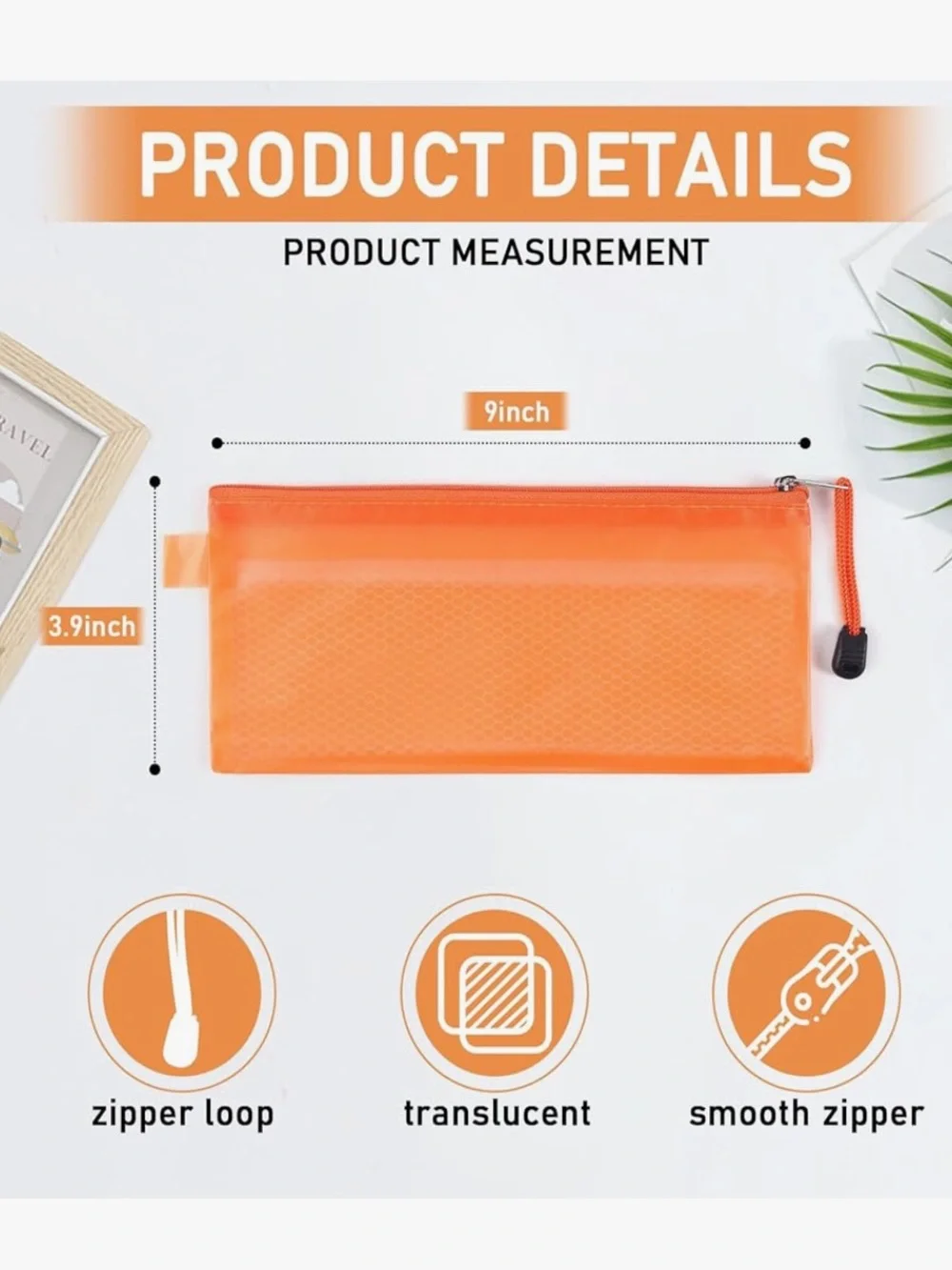 Amazon 36pcs Plastic Double Layer Zipper Pencil Pouch Pen School Supply Bags NEW